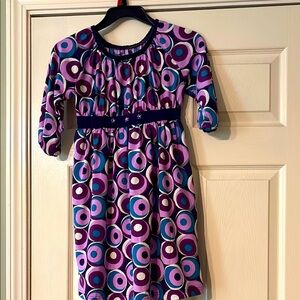 Colorful Patterned Kids Dress